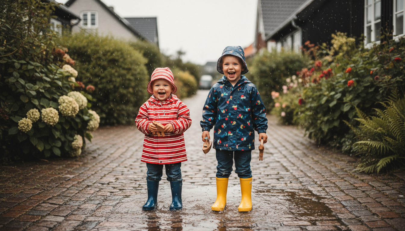 Hvad kan børn lave udenfor på en regnvejrsdag?