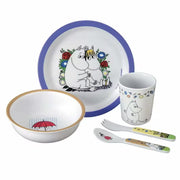 Mumitrolden Spisesæt Blå - 5 Dele