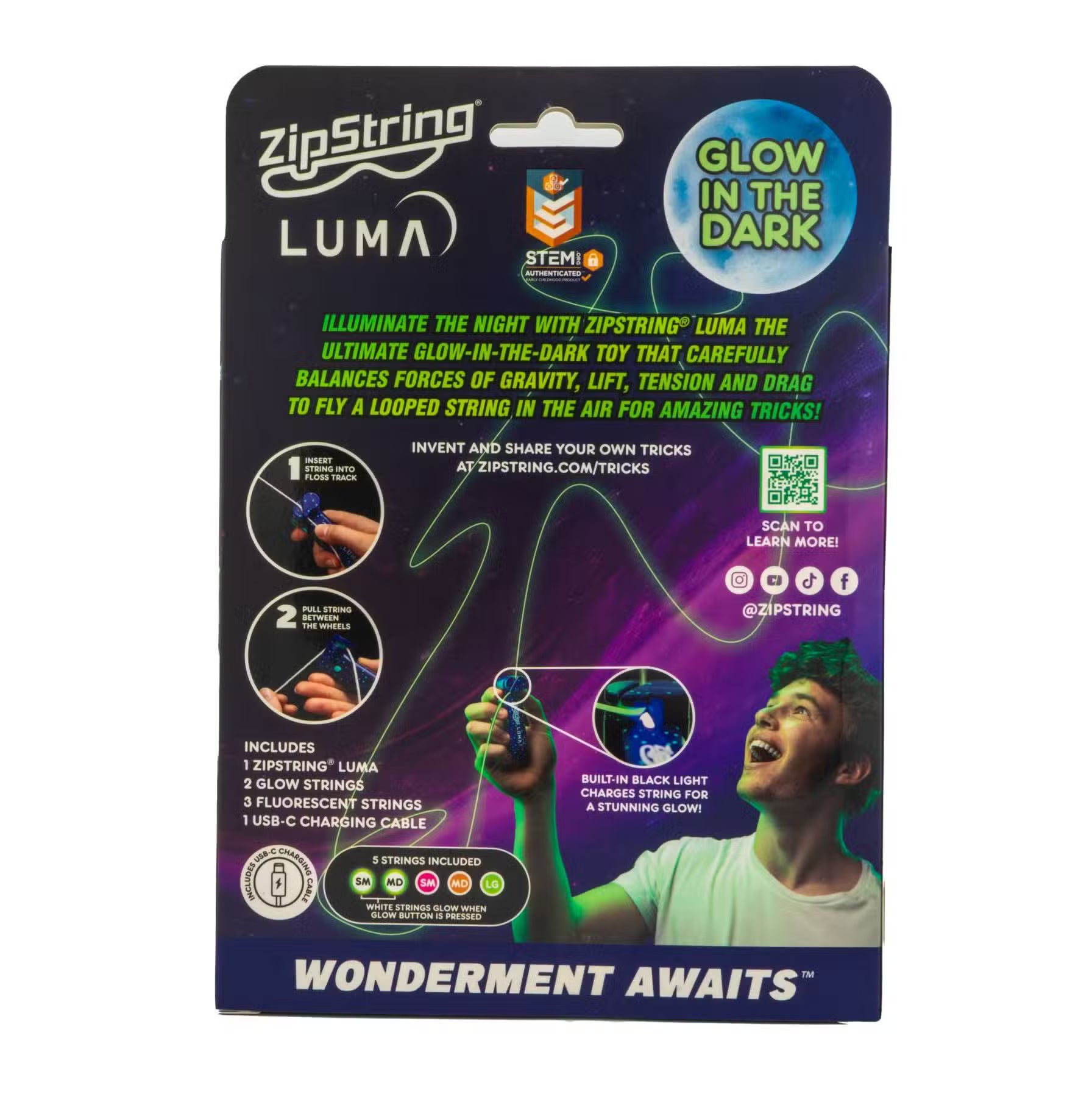 ZipString Luma Lyser I Mørke