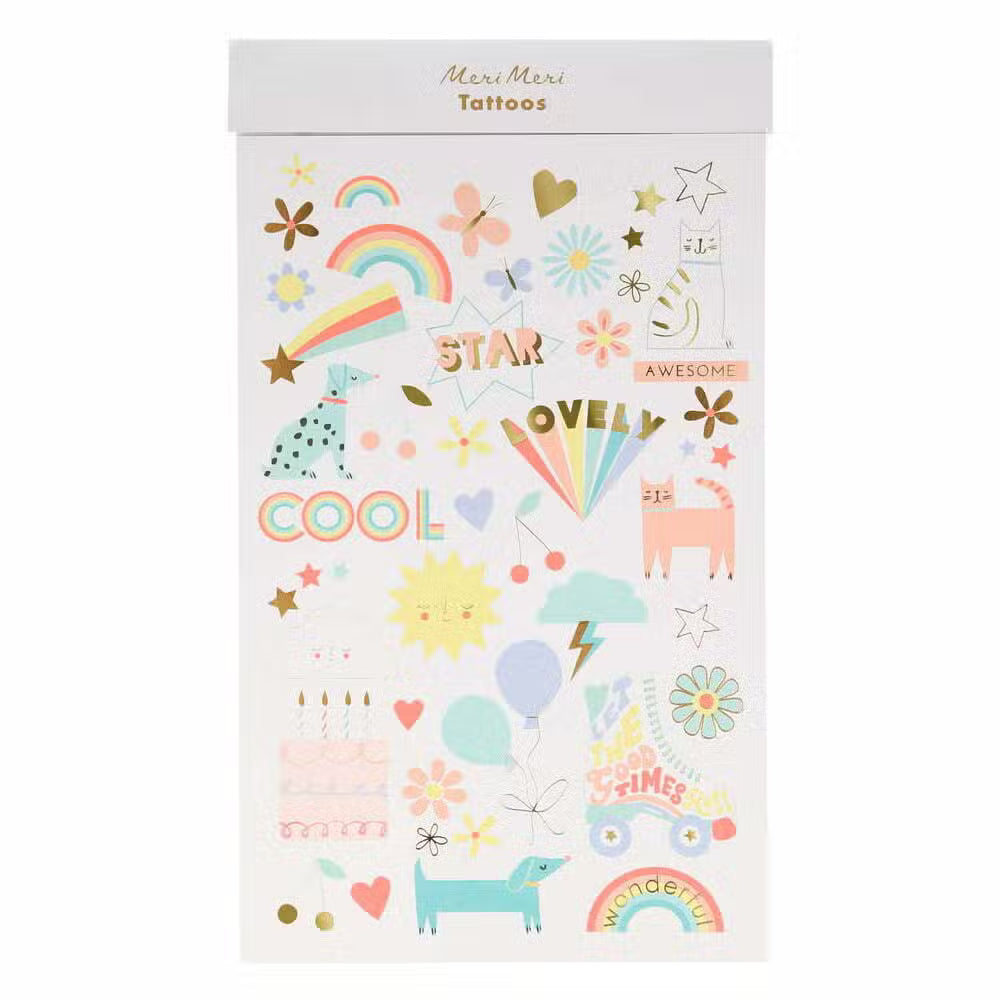 Meri Meri Tatoveringer Sommer Ikoner
