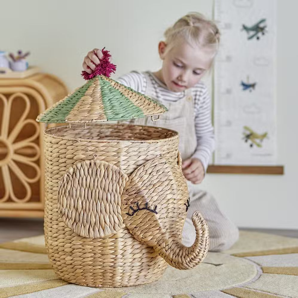 Bloomingville Mini Elefant Kurv Med Låg