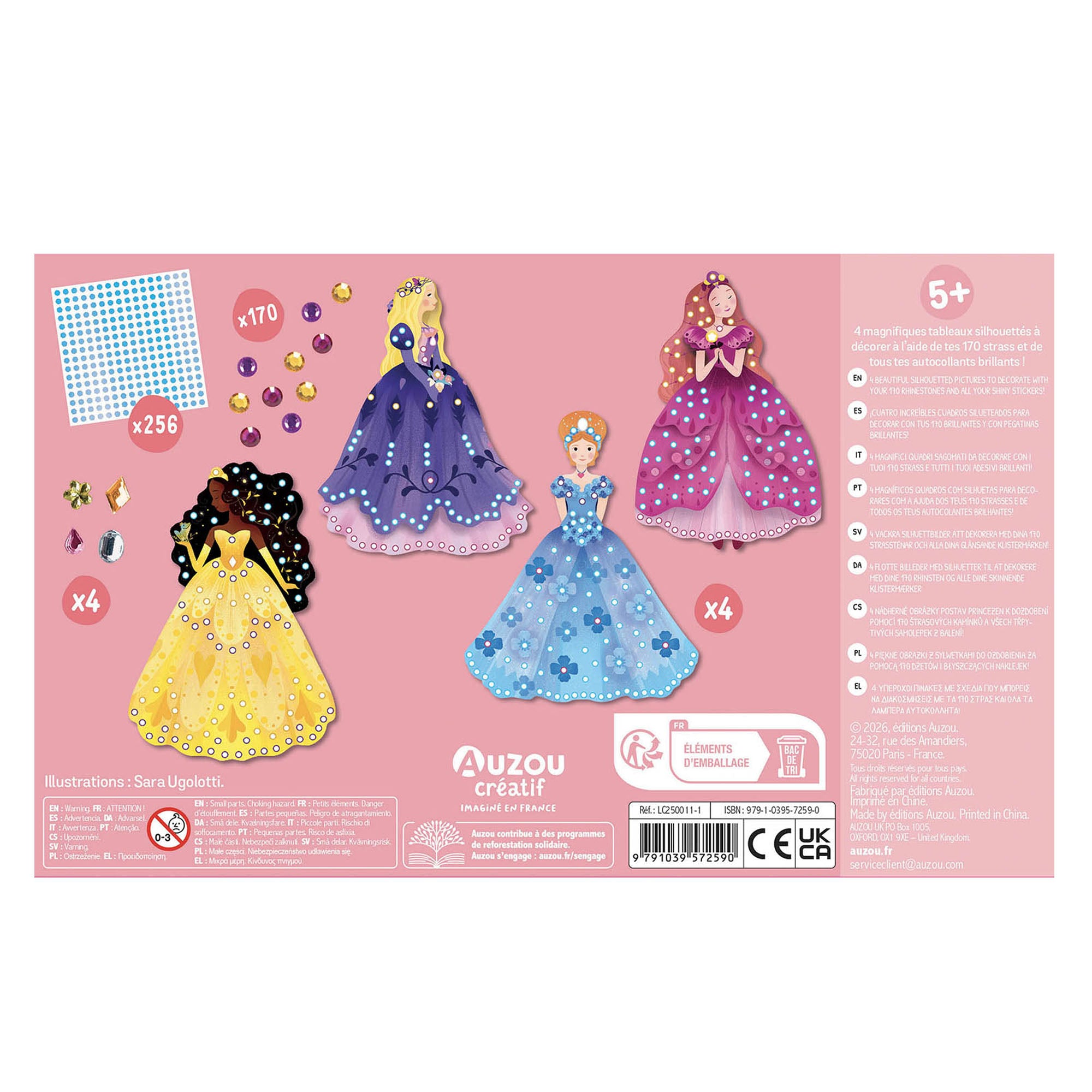 Auzou Diamant Maleri Prinsesser