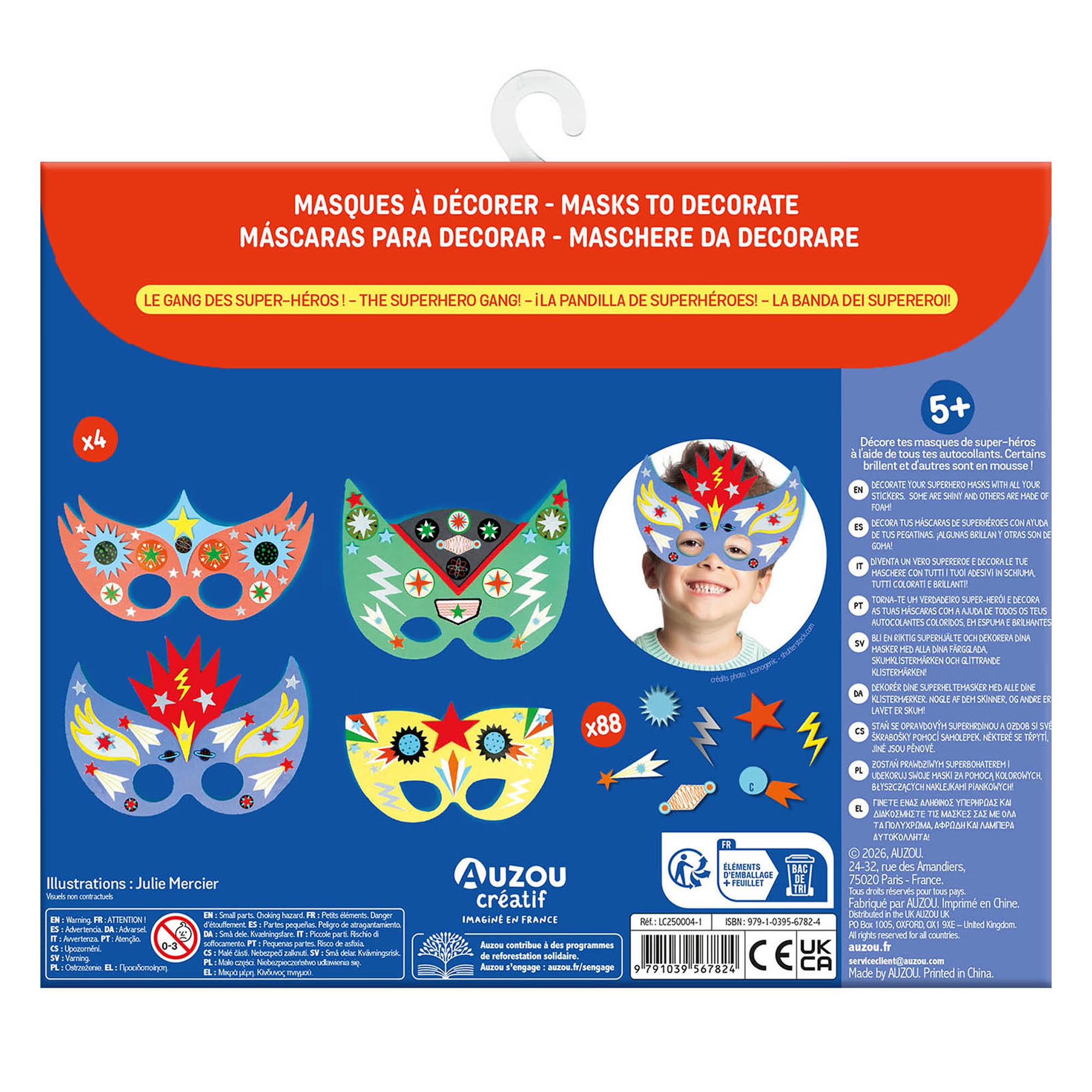 Auzou Kreasæt DIY Masker Superhelte