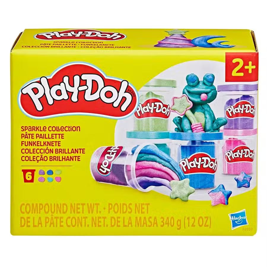 Play Doh Modellervoks Glimmer 6 Pak