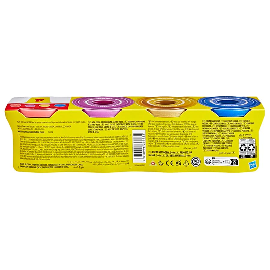 Play Doh Modellervoks Shimmer 4 Pak