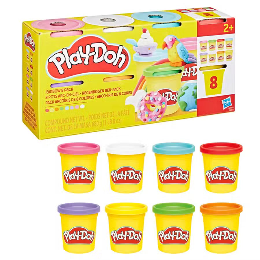 Play Doh Modellervoks Regnbue 8 Pak