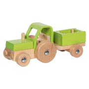 Goki Traktor Med Trailer Limegrøn