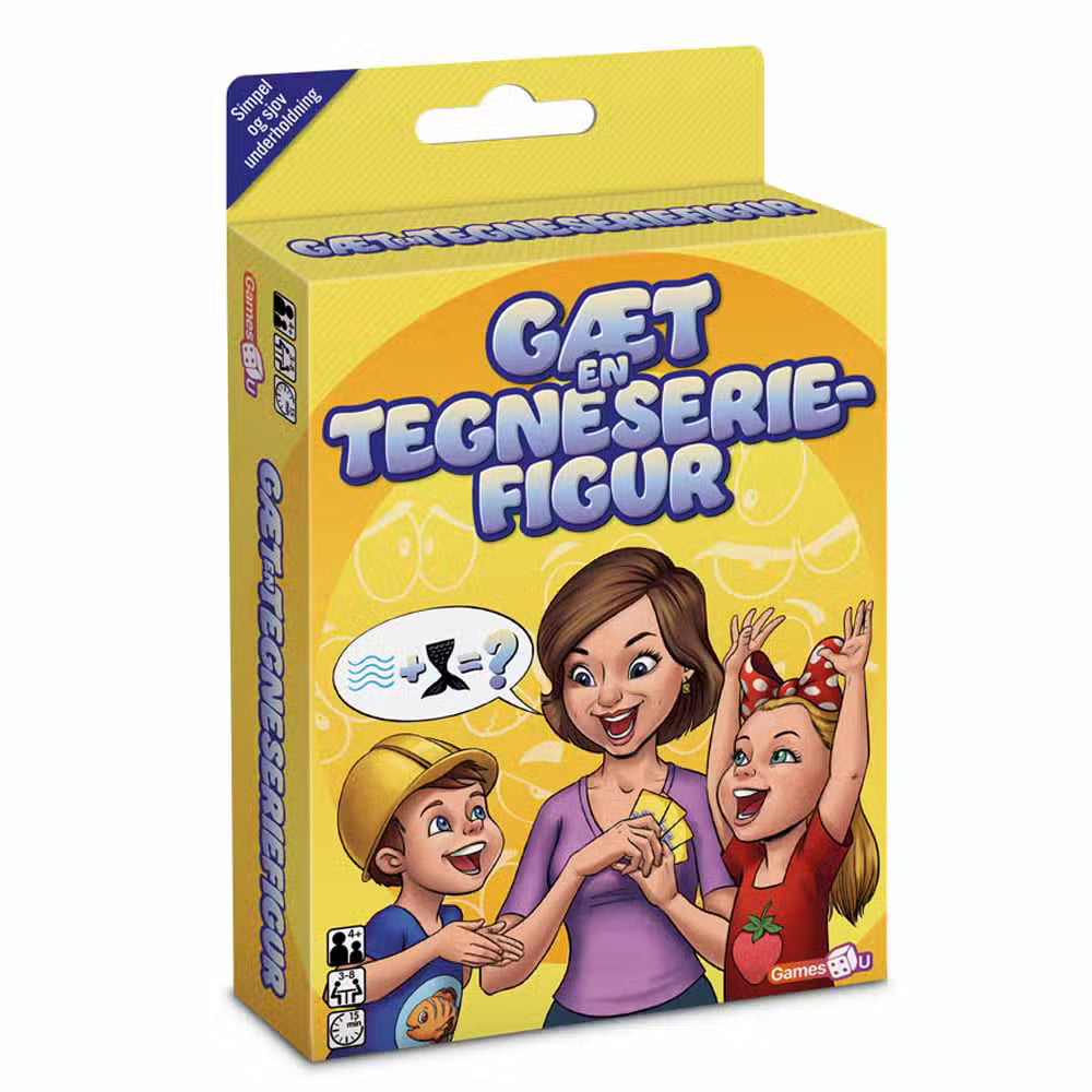 Games4U Kortspil Gæt en Tegneseriefigur