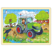 Goki Puslespil Traktor Grøn 96 Brikker