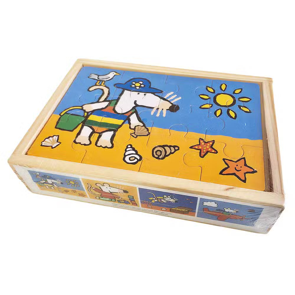 Malle Puslespil I Æske 4 Pak