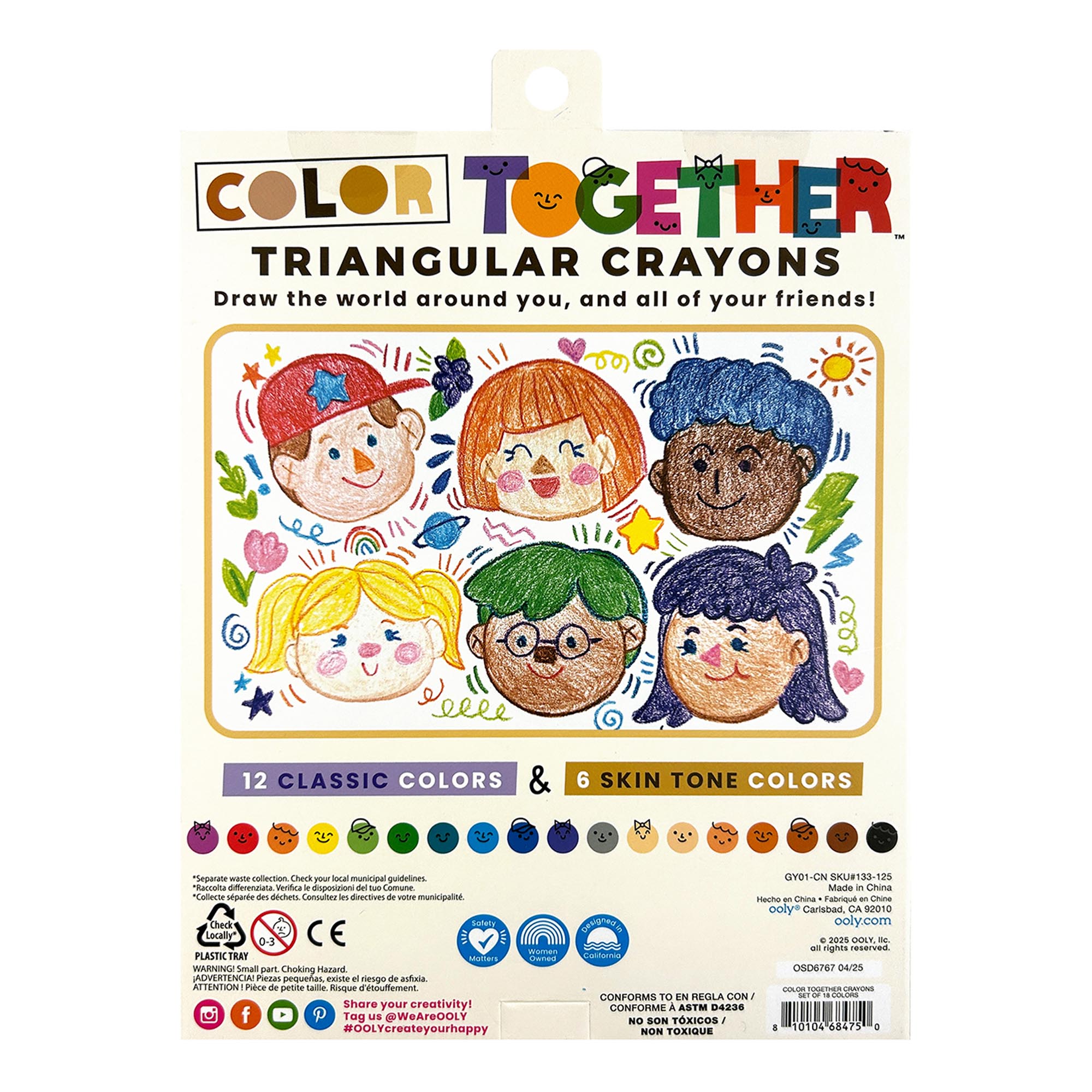Ooly Farvekridt Color Together 18 Pak