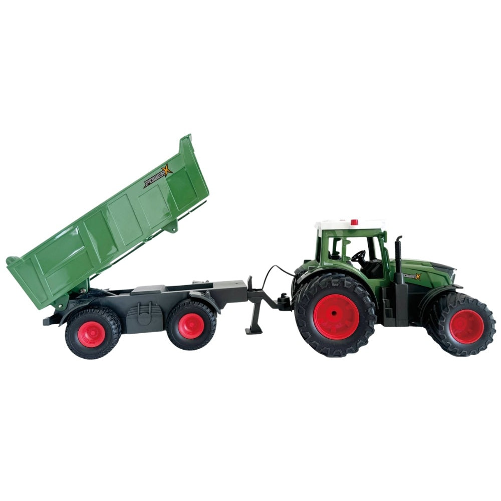 Power X Fjernstyret Traktor Med Anhænger