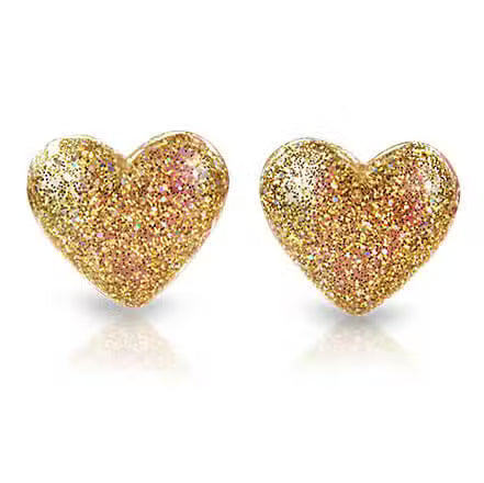 Milk x Soda Clips Øreringe Hjerter Guld