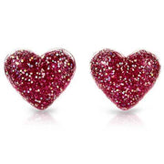 Milk x Soda Clips Øreringe Hjerter Pink