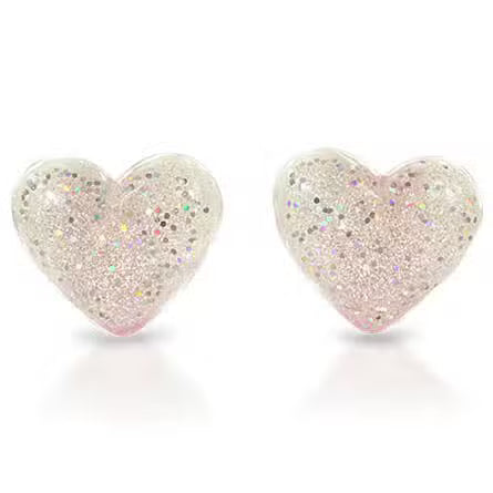 Milk x Soda Clips Øreringe Hjerter Hvid