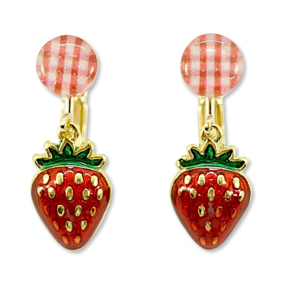 Milk x Soda Øreringe Jordbær