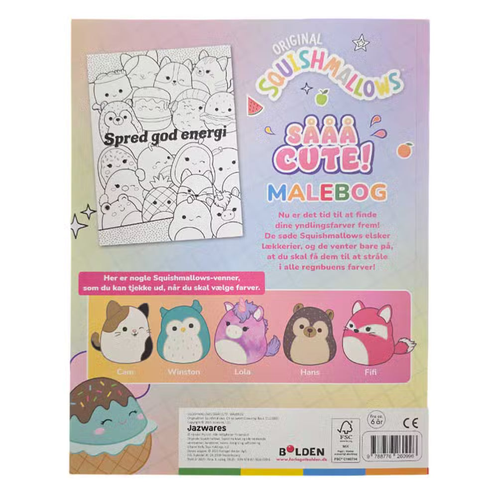 Squishmallows Malebog Så Cute