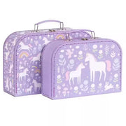 A Little Lovely Company Kuffert Enhjørning Lilla