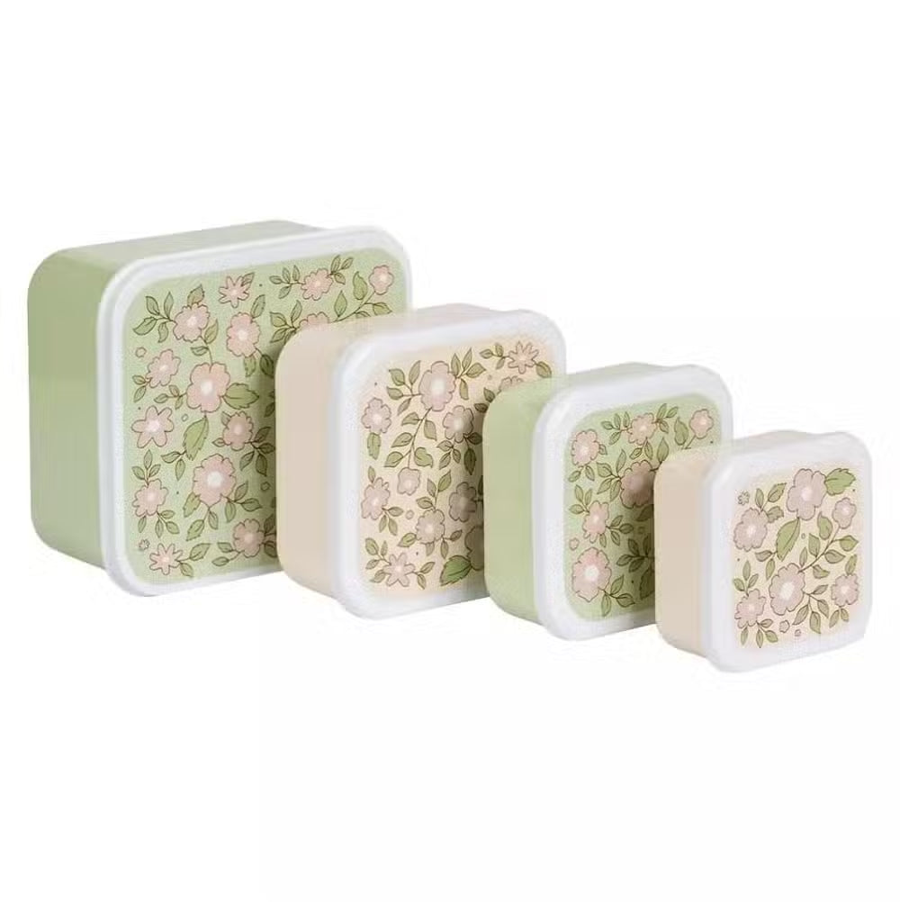 A Little Lovely Company Madkassesæt Blossom - 4 Pak