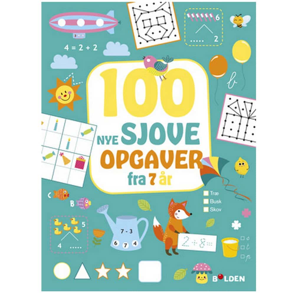 Aktivitetsbog 100 NYE Sjove Opgaver 7 År