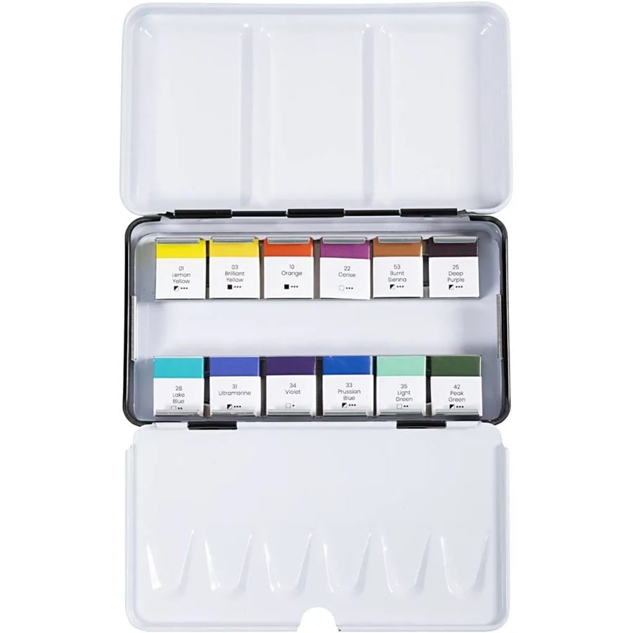 Akvarelfarver 12 Farver