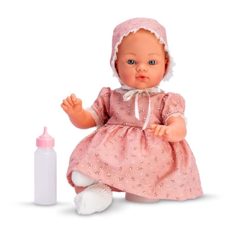 Asi Koke Dukke Med Blomstret Kjole