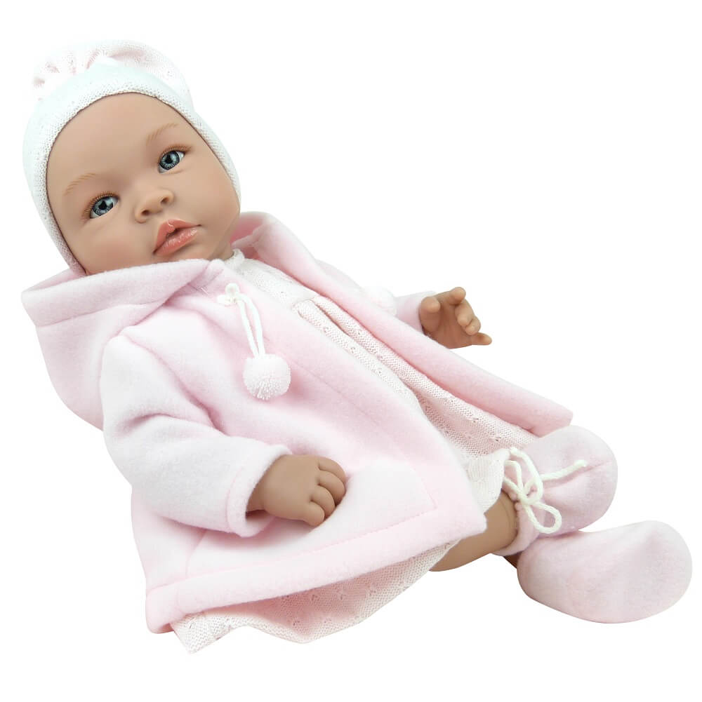 Asi Dukke Leonora Med Lyserød Frakke