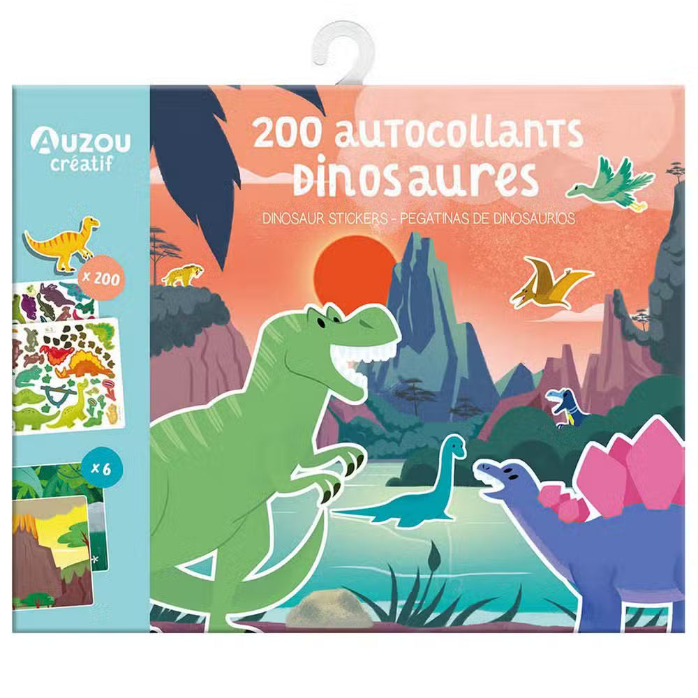 Auzou Klistermærker Dinosaurer