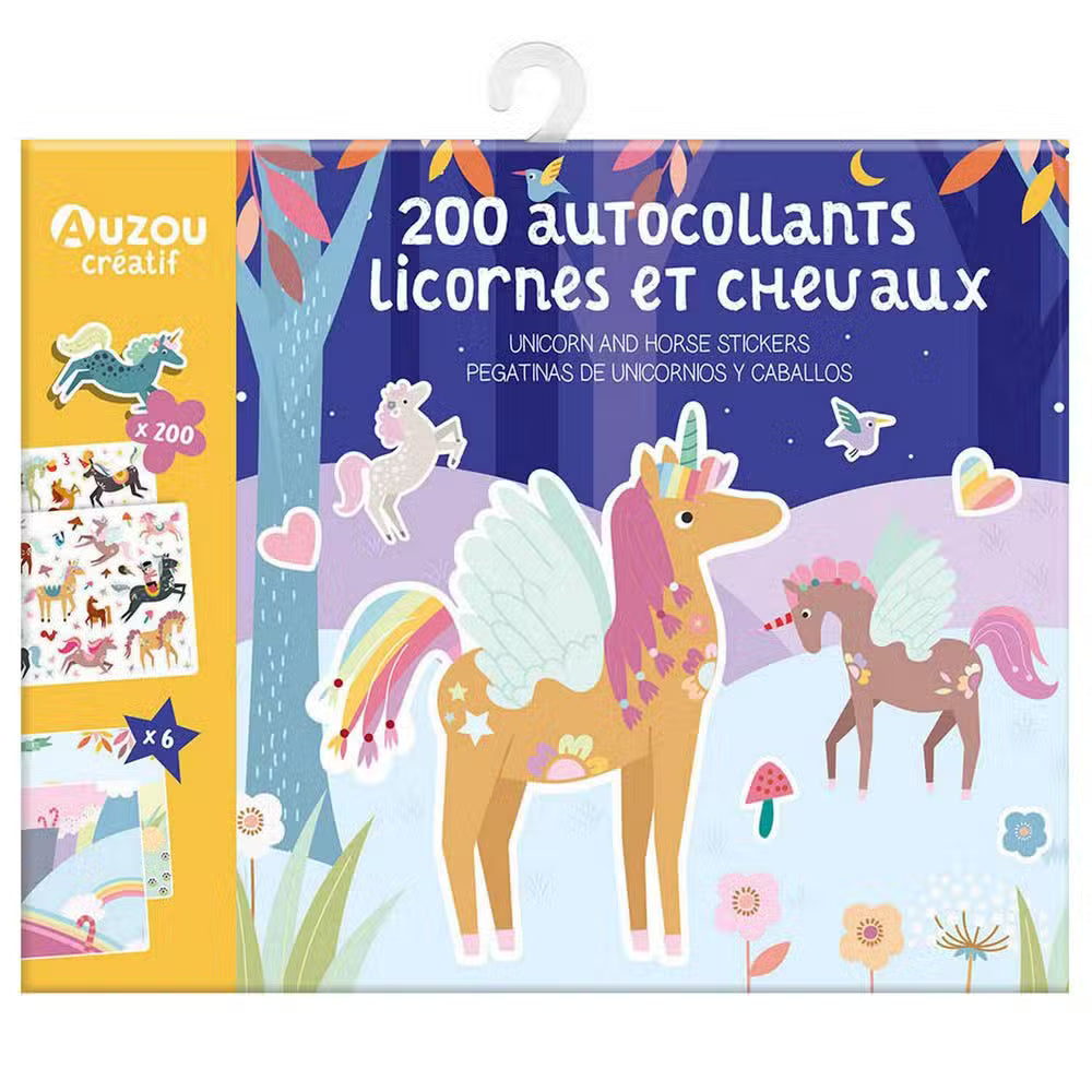Auzou Klistermærker Enhjørning