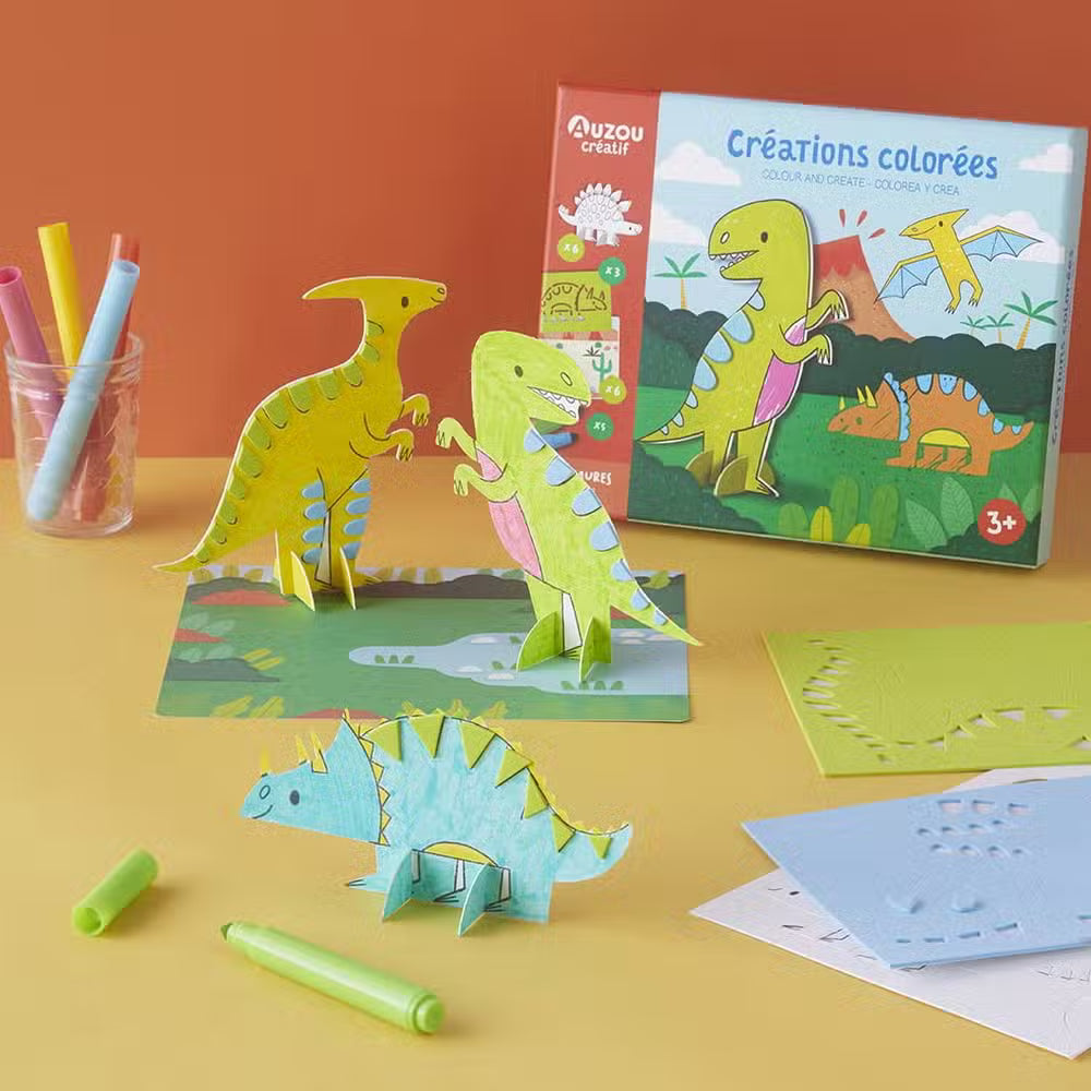 Auzou Kreasæt Farvelæg Dinosauerne