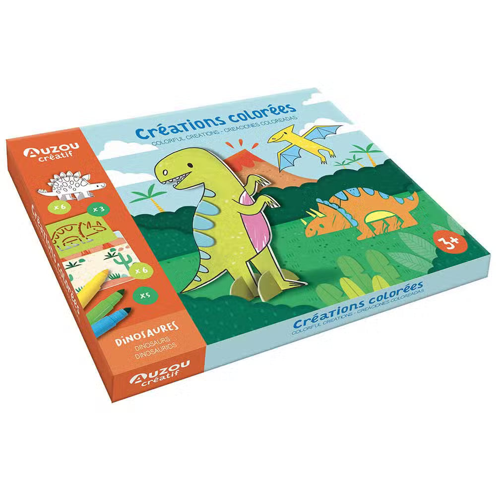 Auzou Kreasæt Farvelæg Dinosauerne