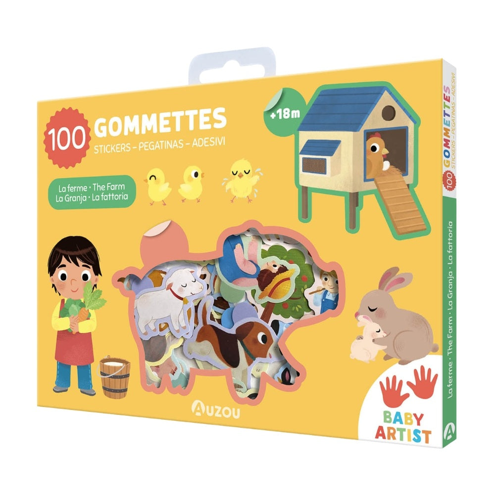 Auzou Mine Første Klistermærker Bondegården