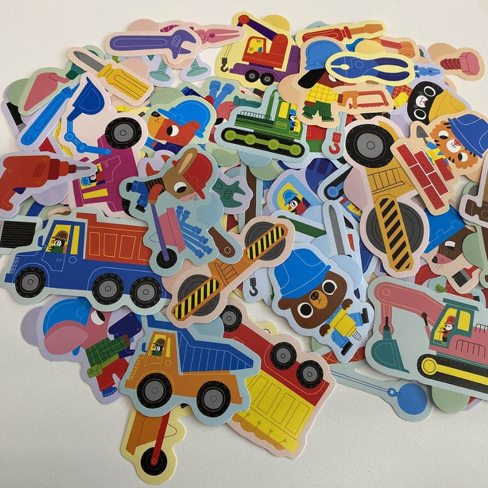 Auzou Mine Første Klistermærke Byggeplads