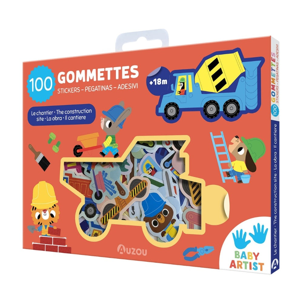 Auzou Mine Første Klistermærke Byggeplads