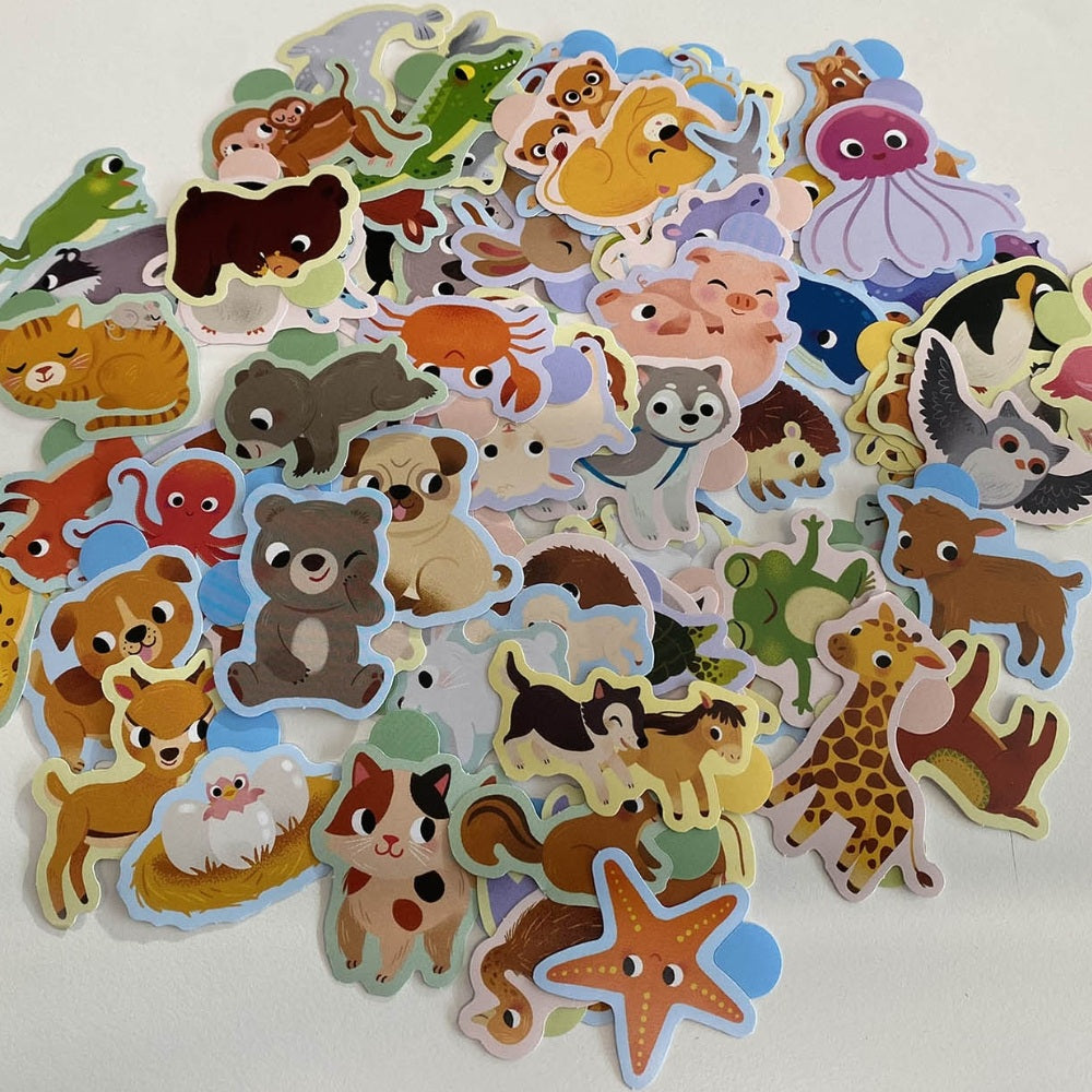 Auzou Mine Første Klistermærker Dyreunger