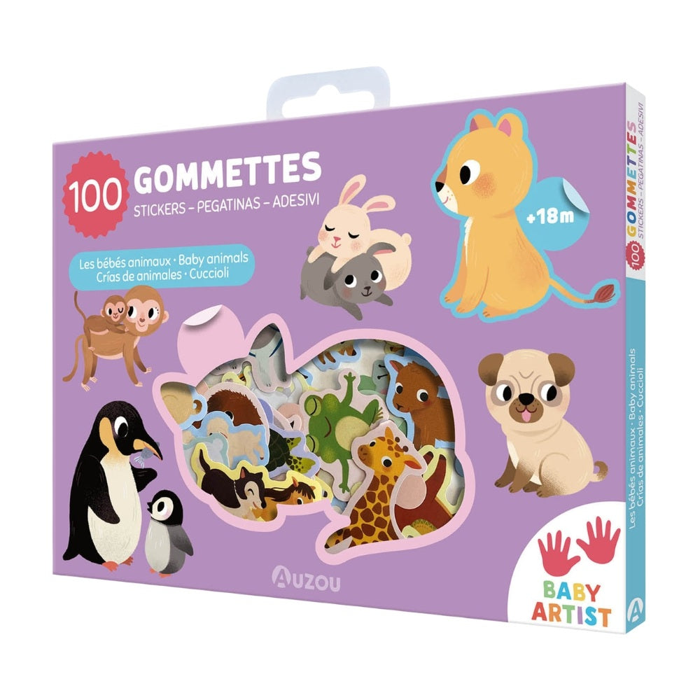 Auzou Mine Første Klistermærker Dyreunger