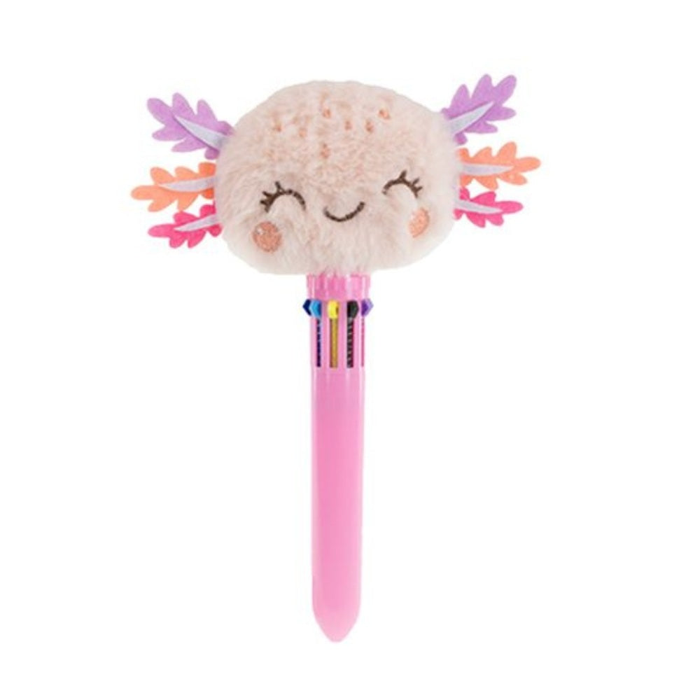 Axolotl Kuglepen Med 10 Farver