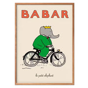 Babar Plakat Babar På Cykel