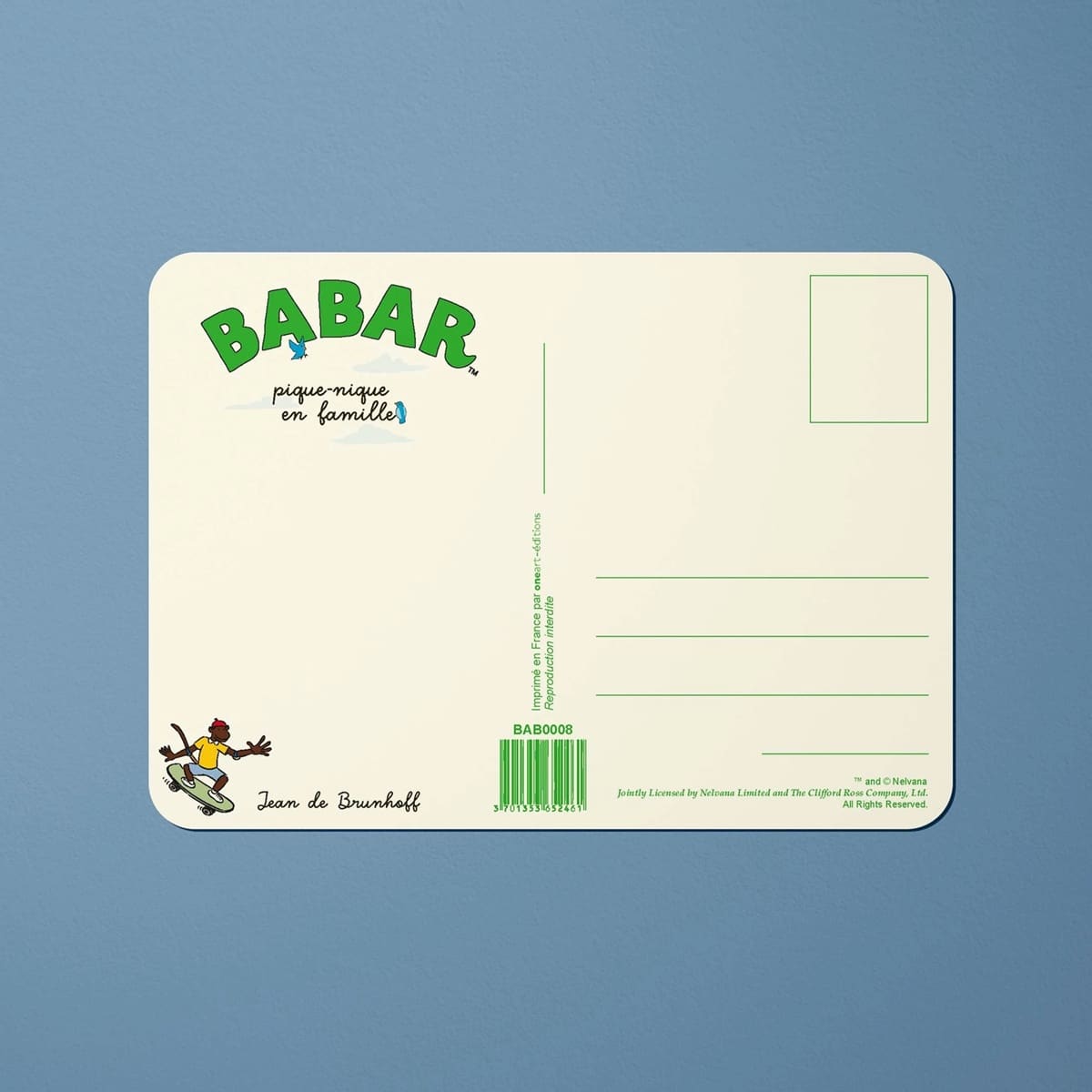 Barbar Postkort Familiepicnic