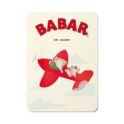Babar Postkort Flyvemaskine