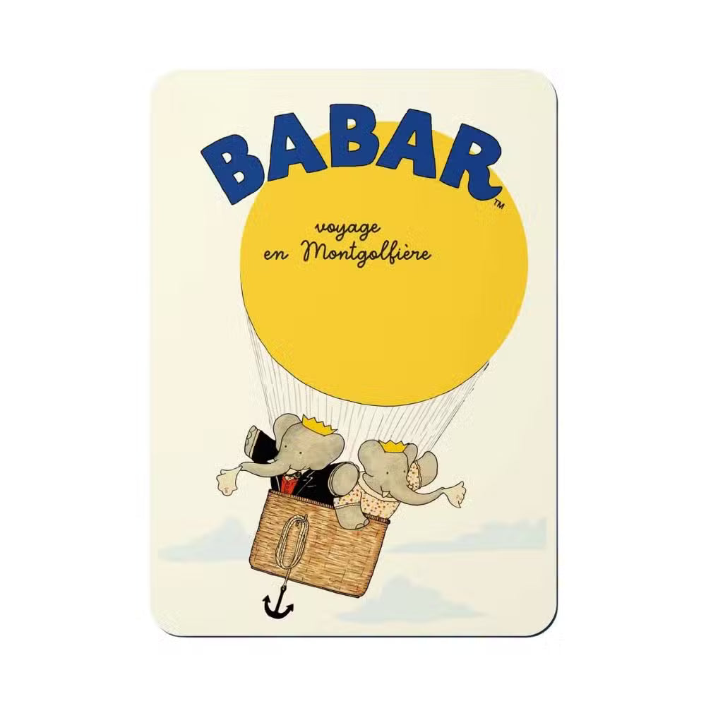 Babar Postkort Luftballon