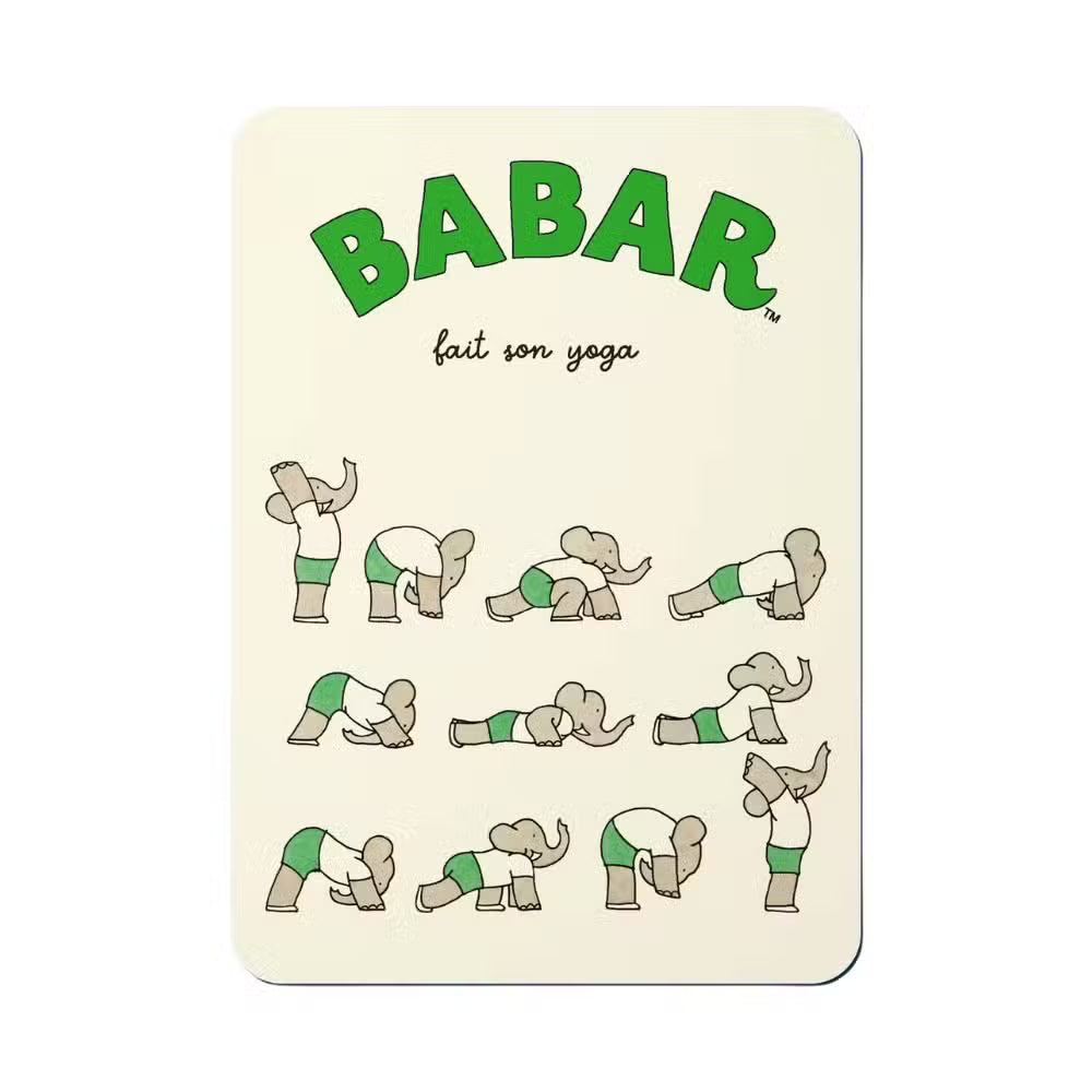Babar Postkort Yoga