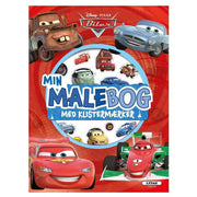 Biler Malebog Med Klistermærker Rød