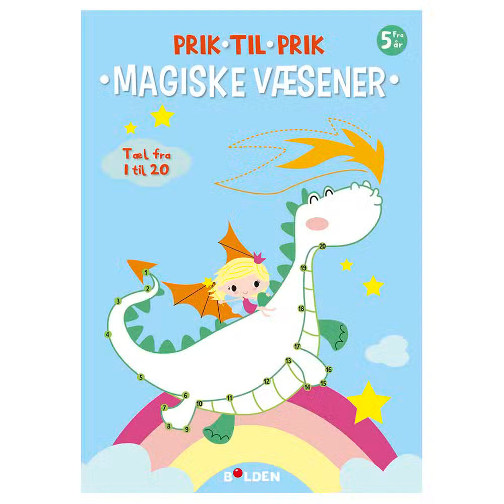 Bolden Prik til prik 1-20 Med Magiske væsner