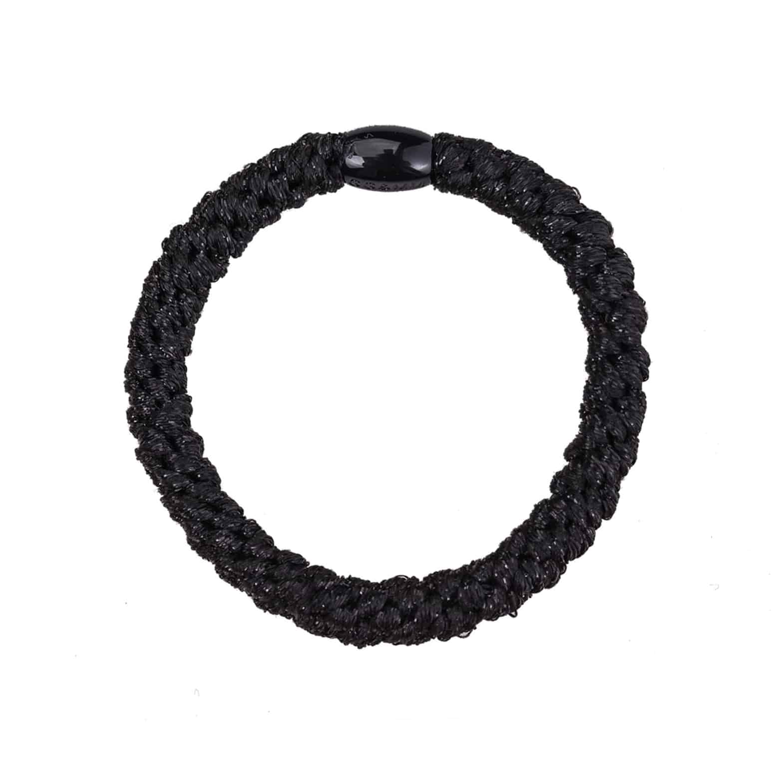 By Stær Elastik Sort Glimmer