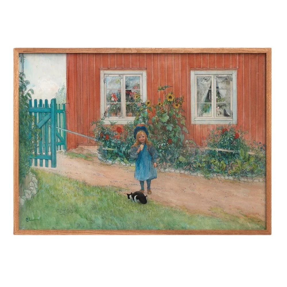 Carl Larsson Plakat Brita Og En Kat