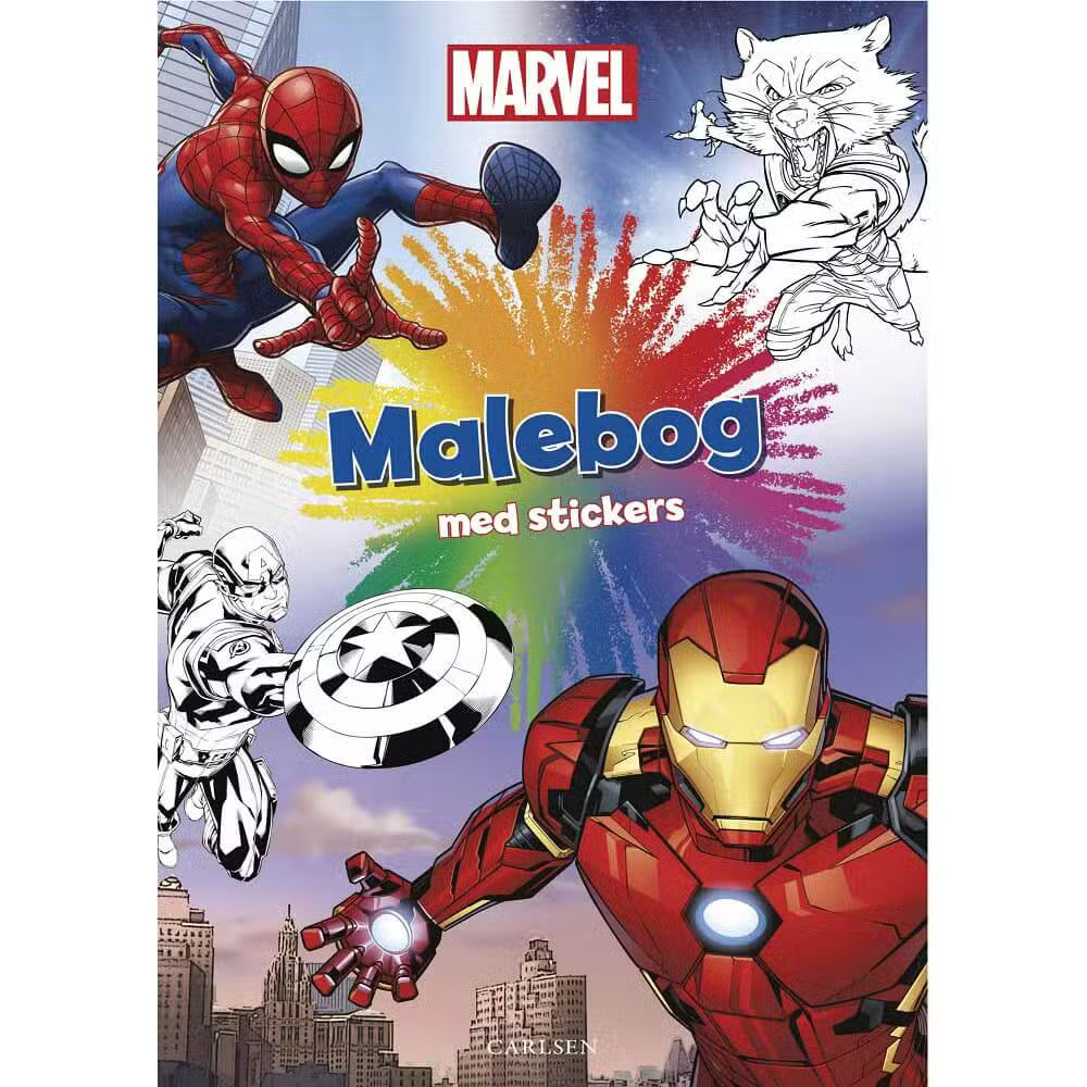 Marvel Malebog Med Klistermærker