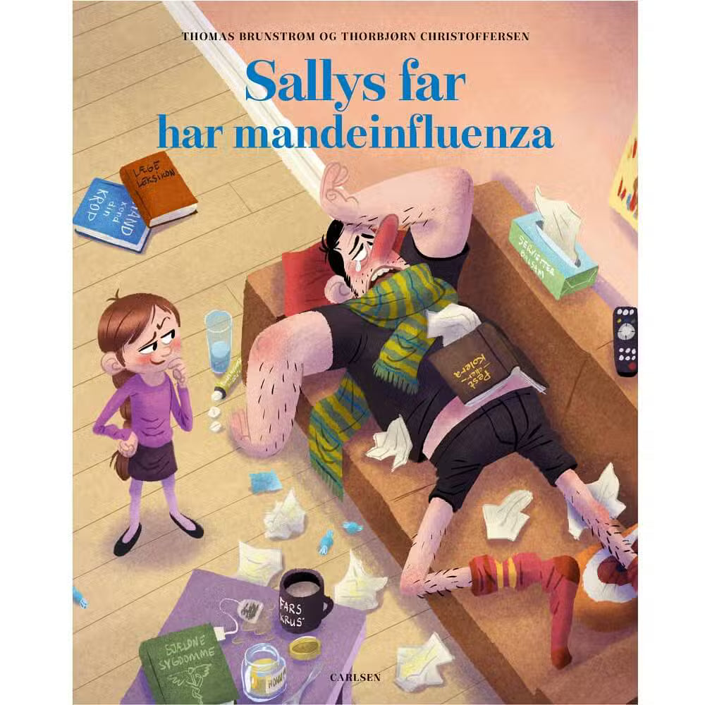 Carlsen Sallys far har mandeinfluenza