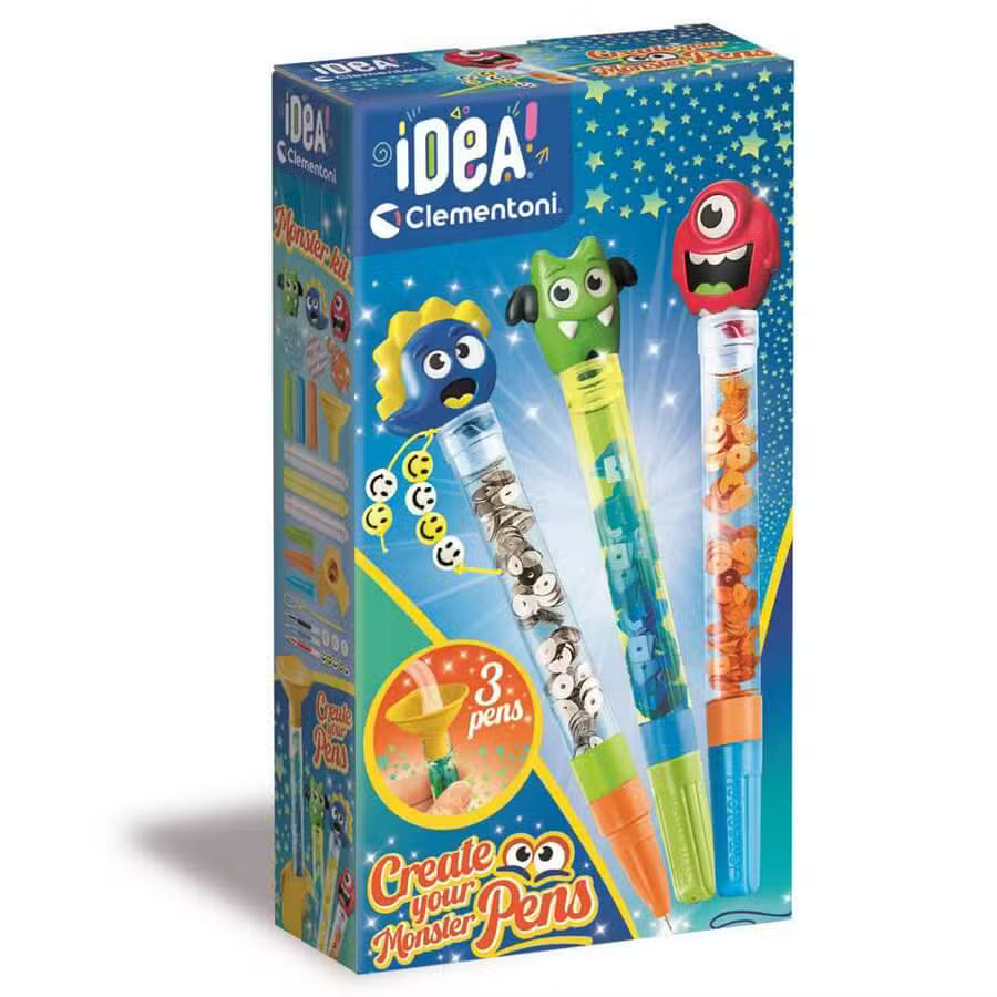 Clementoni Kreasæt DIY Kuglepenne Monster
