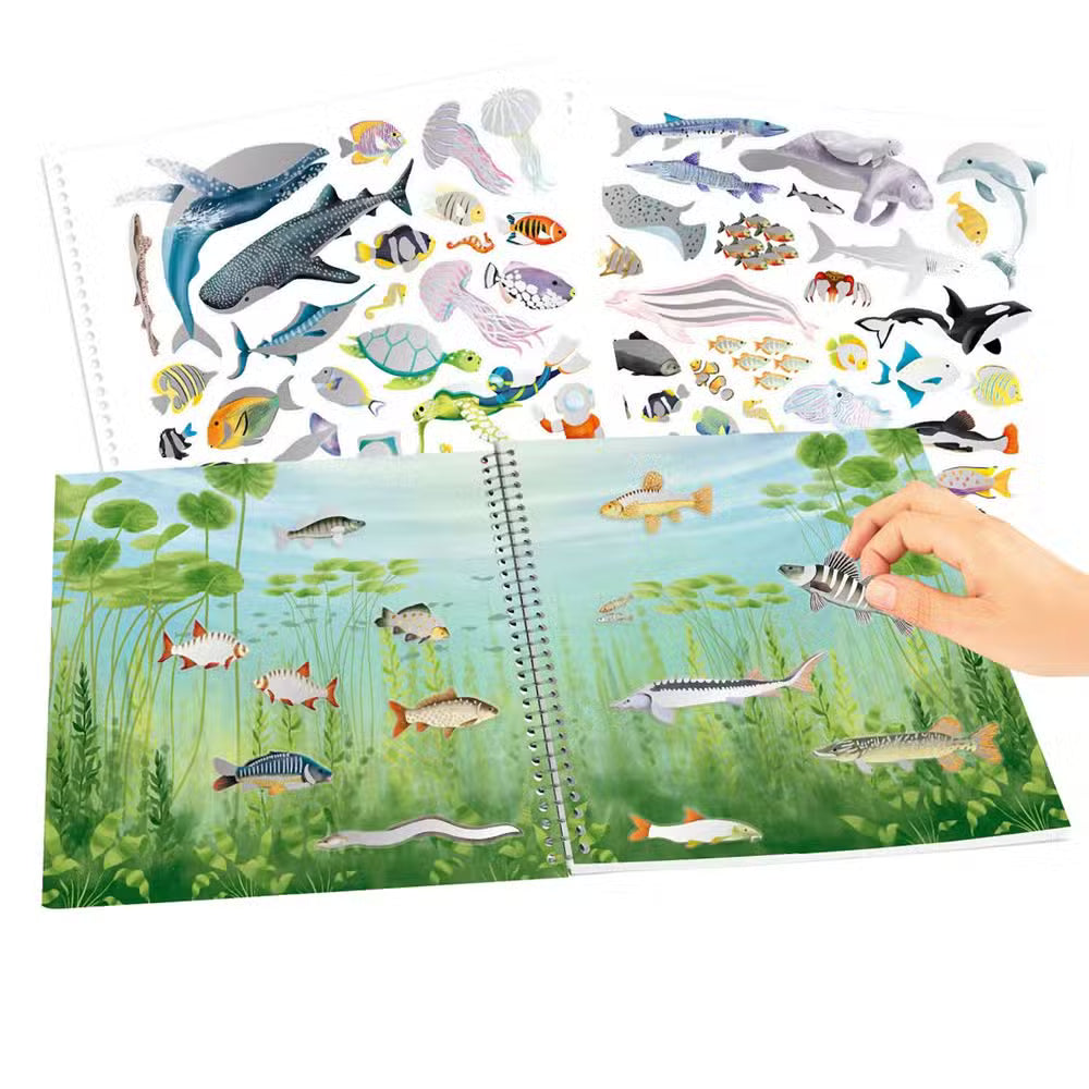 Create Your Klistermærkebog Ocean Life